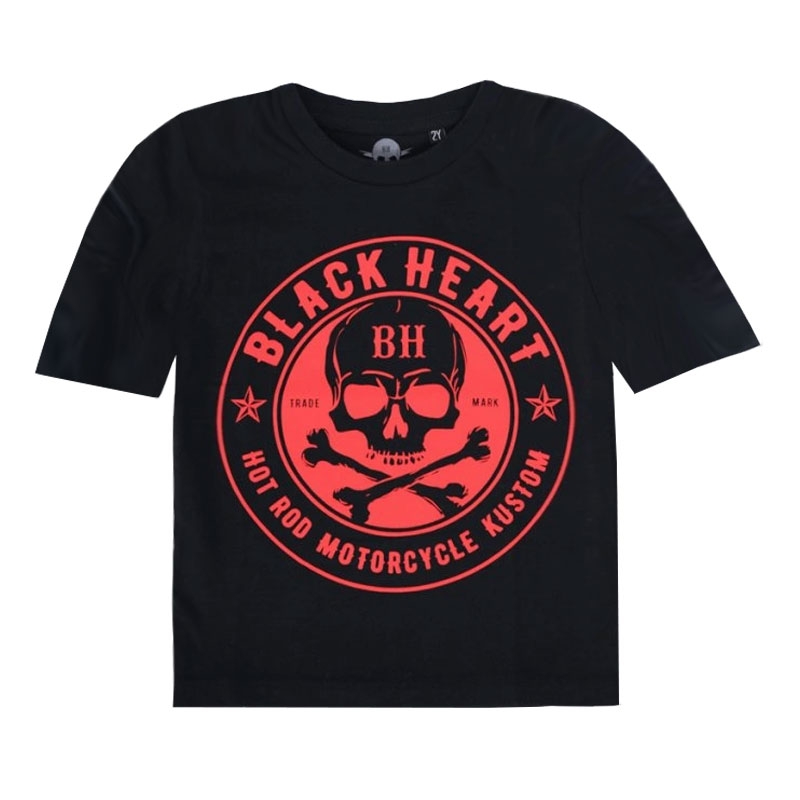 T-Shirt enfants Black Heart Red Skul Blk Black