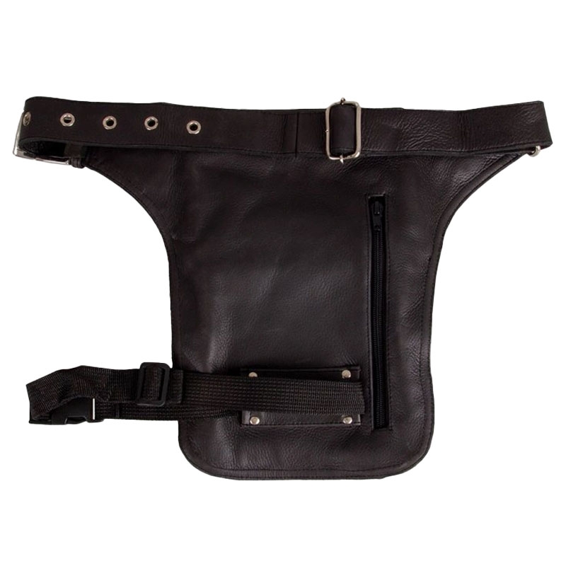W-TEC Garage Built Black Heart Thigh Pocket Noir
