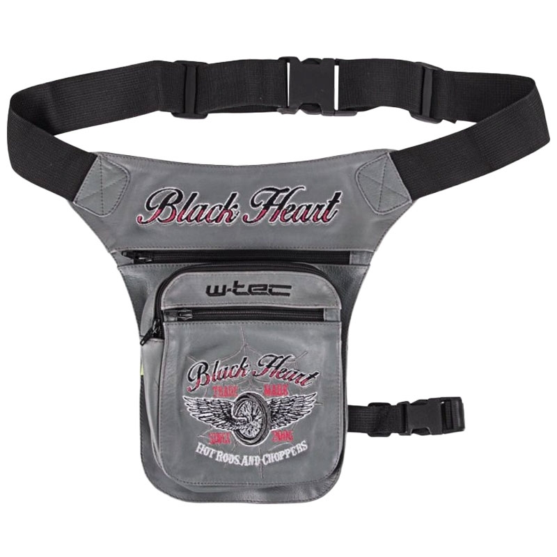 Poche sur la cuisse Black Heart Wings gris