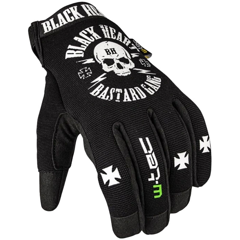 Black Heart W-TEC Radegester Chopper Gloves Black