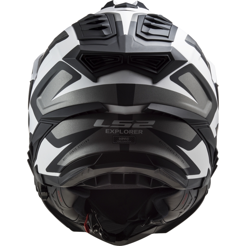 Casque d'enduro LS2 MX701 Explorer Alter noir mat et blanc