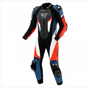 Combinaison de moto en cuir Shima Hyper-RS noir-rouge-bleu-blanc