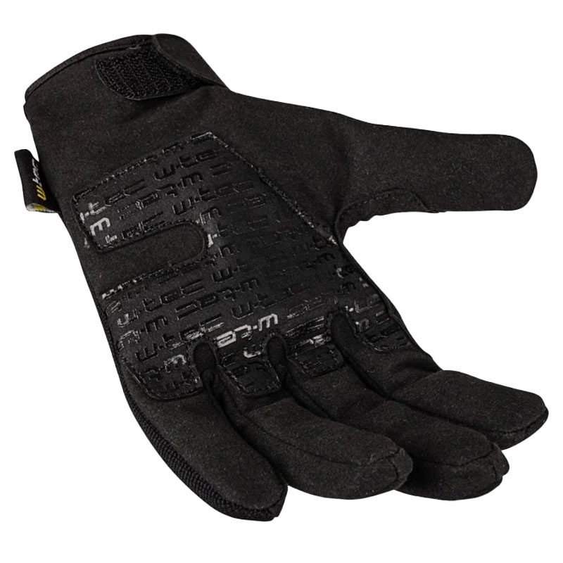 W-TEC Web Skull Black Heart Chopper Gloves Black