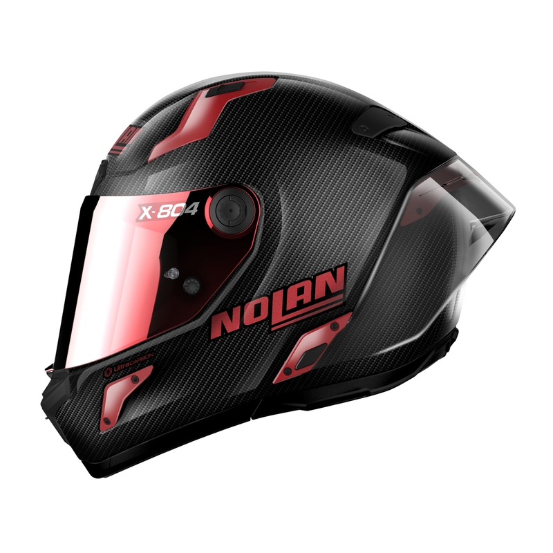 Nolan X-804 RS Ultra Carbon Iridium Edition Noir-Rouge Casque moto intégral