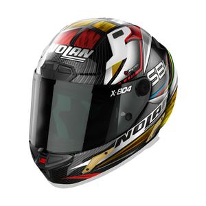 Nolan X-804 RS Ultra Carbon SBK integral motorcycle helmet noir-rouge-or