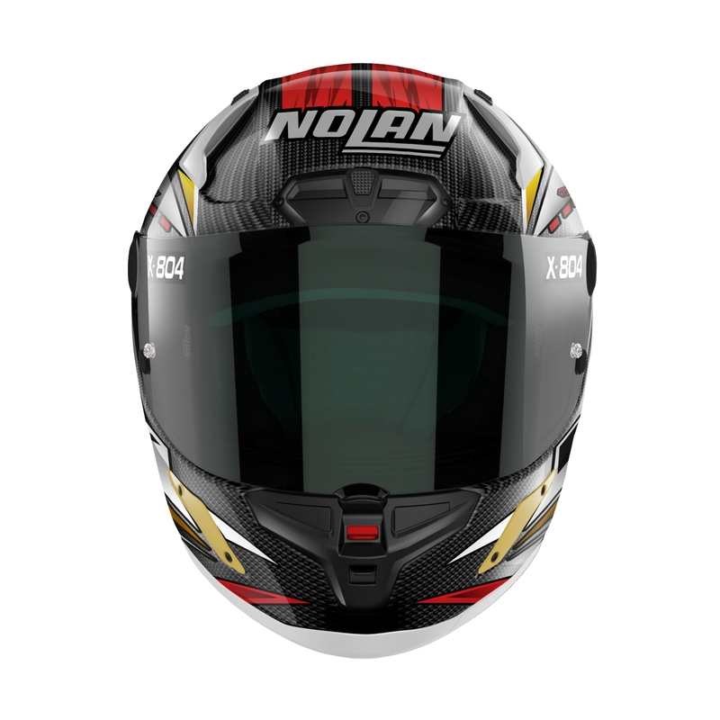 Nolan X-804 RS Ultra Carbon SBK integral motorcycle helmet noir-rouge-or