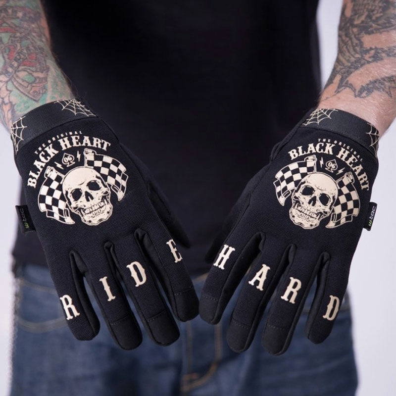 Black Heart W-TEC Starter Chopper Gants Noirs