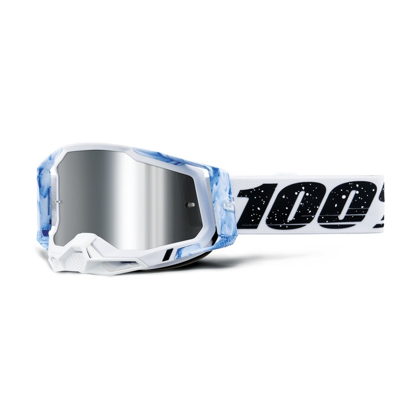 Lunettes de motocross 100% RACECRAFT Mixos plexi argenté