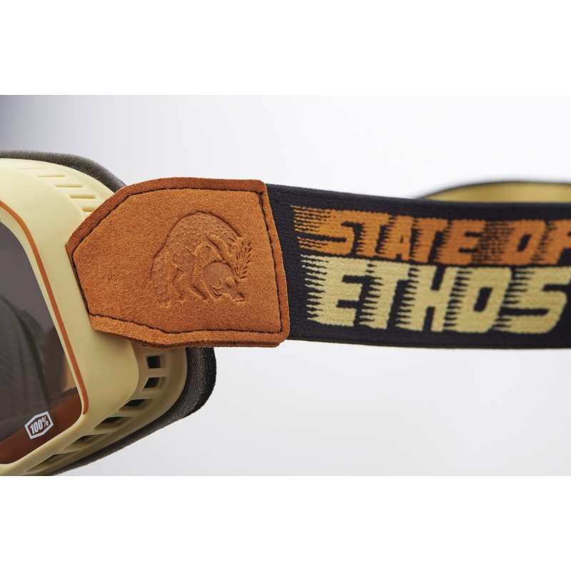 Lunettes de moto-cross 100% - USA Barstow State Of Ethos bronze plexi