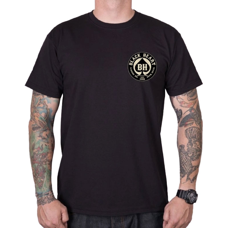 T-shirt Noir Heart Chopper King noir