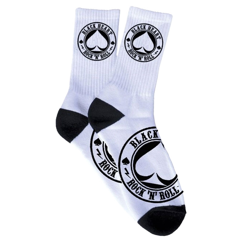 Chaussettes Ace Of Spades à coeur noir blanc