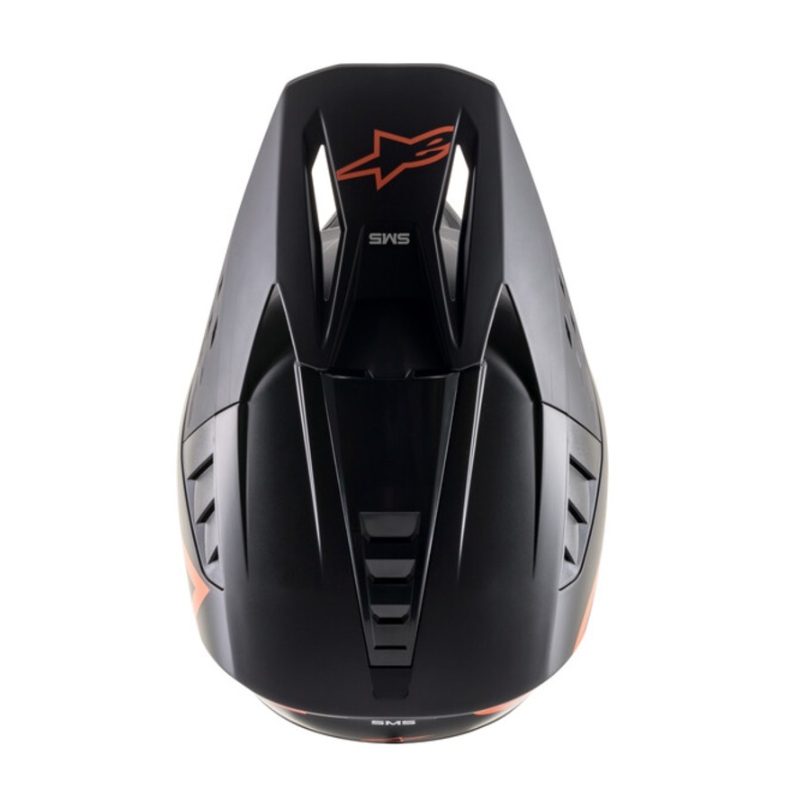 Casque motocross Alpinestars S-M5 Compass noir-orange fluo