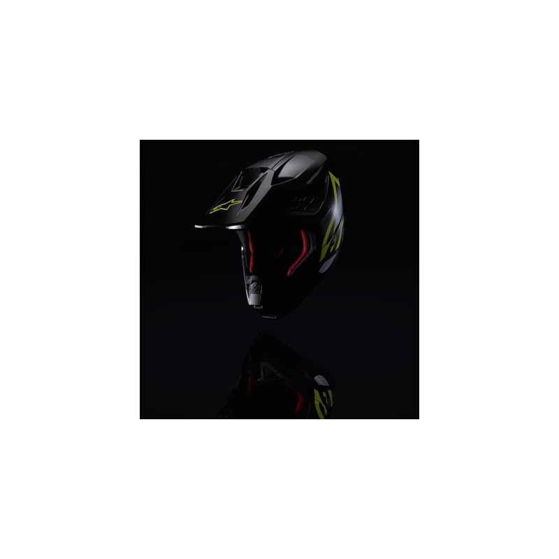 Casque motocross Alpinestars S-M5 Compass noir-jaune fluo