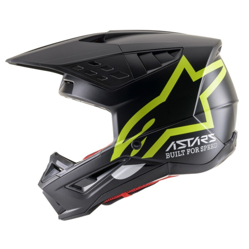 Casque motocross Alpinestars S-M5 Compass noir-jaune fluo