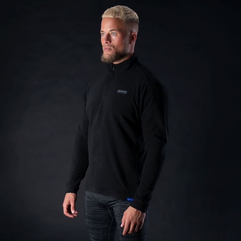 Oxford Advanced Micro Fleece 1/2 Neck Black Thermal Jacket Liner
