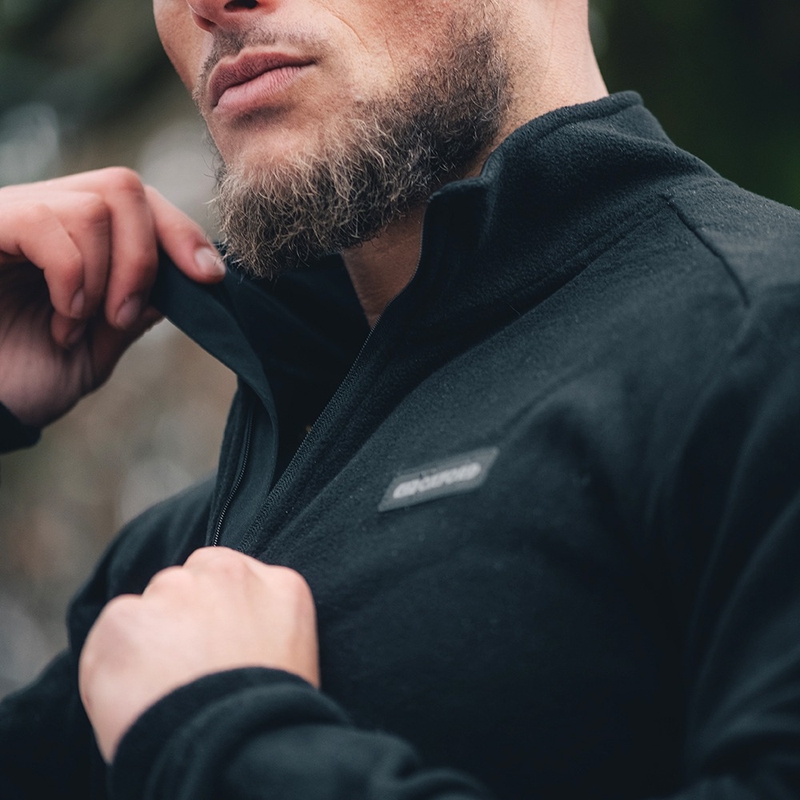 Oxford Advanced Micro Fleece 1/2 Neck Black Thermal Jacket Liner
