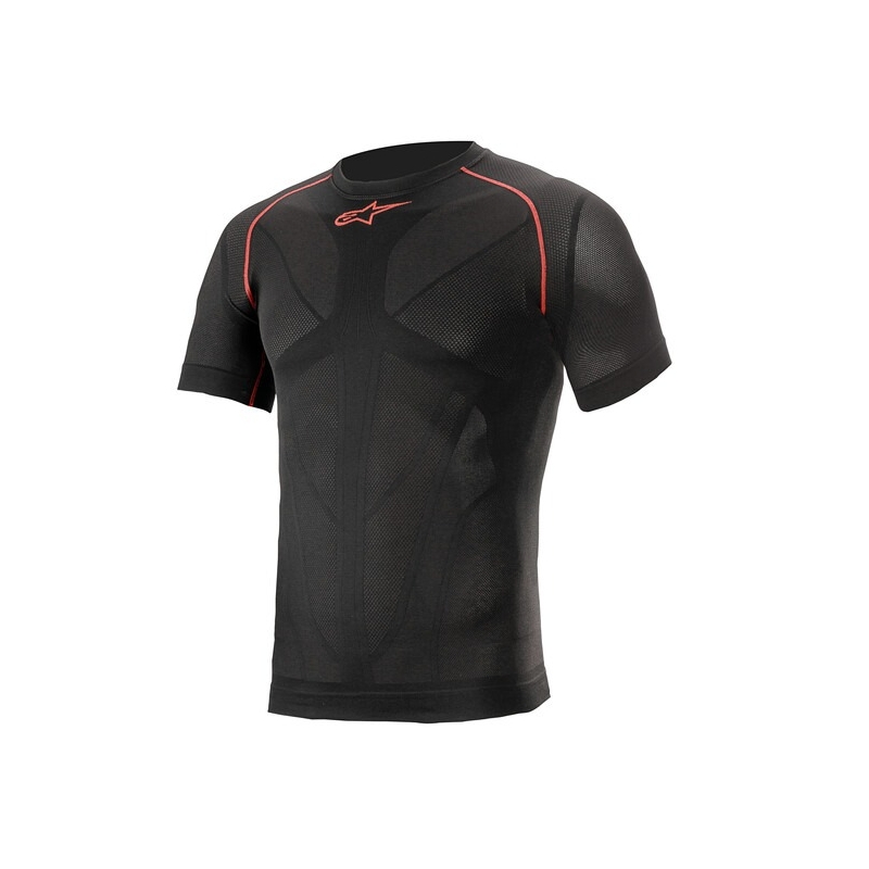 Alpinestars Ride Tech Summer shirt thermique à manches courtes noir et rouge