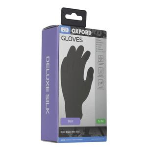 Inserts de gants avec soie OXFORD noire