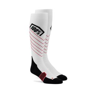 Chaussettes 100% - USA HI Side MX blanc