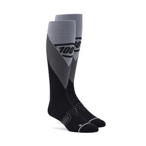 Chaussettes 100% - USA HI Side MX noir