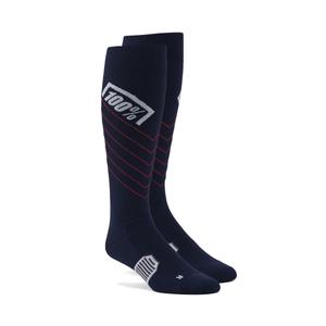 Chaussettes 100% - USA HI Side MX blue