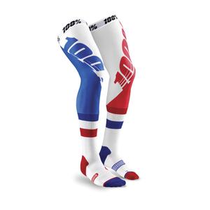 Mi-bas 100%-USA REV MX bleu-rouge