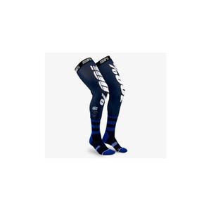 Chaussettes à genoux 100%-USA REV bleu et blanc