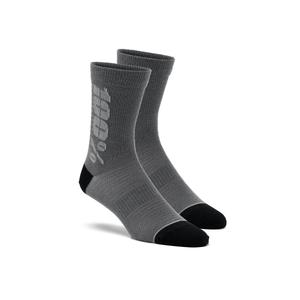 Chaussettes 100% - USA Rythym Merino Wool noir et gris