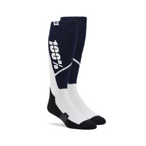 Chaussettes 100% - USA Torque MX bleu et blanc