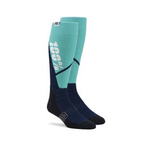 Chaussettes 100% - USA Torque MX bleu-gris