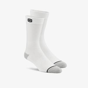 Chaussettes 100%-USA Solide Blanc