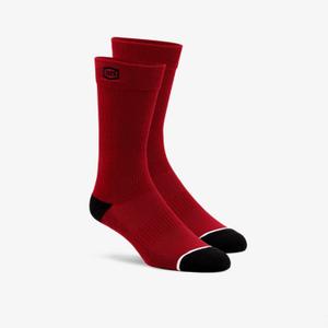 Chaussettes 100%-USA Rouge uni