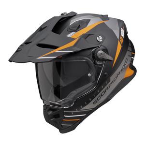 Casque d'enduro Scorpion ADF-9000 Air Feat noir mat-argent-orange