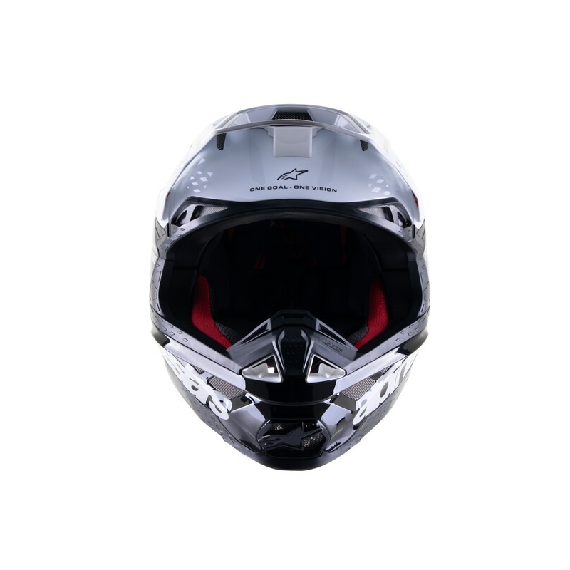 Alpinestars Casque Motocross Supertech S-M8 Radium 2 noir et blanc