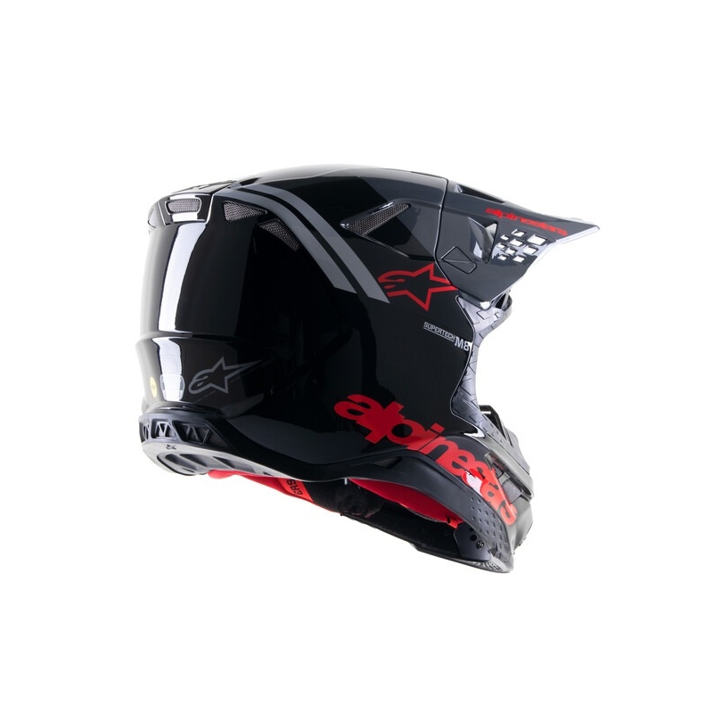 Casque motocross Alpinestars Supertech S-M8 Radium 2 noir-gris-rouge