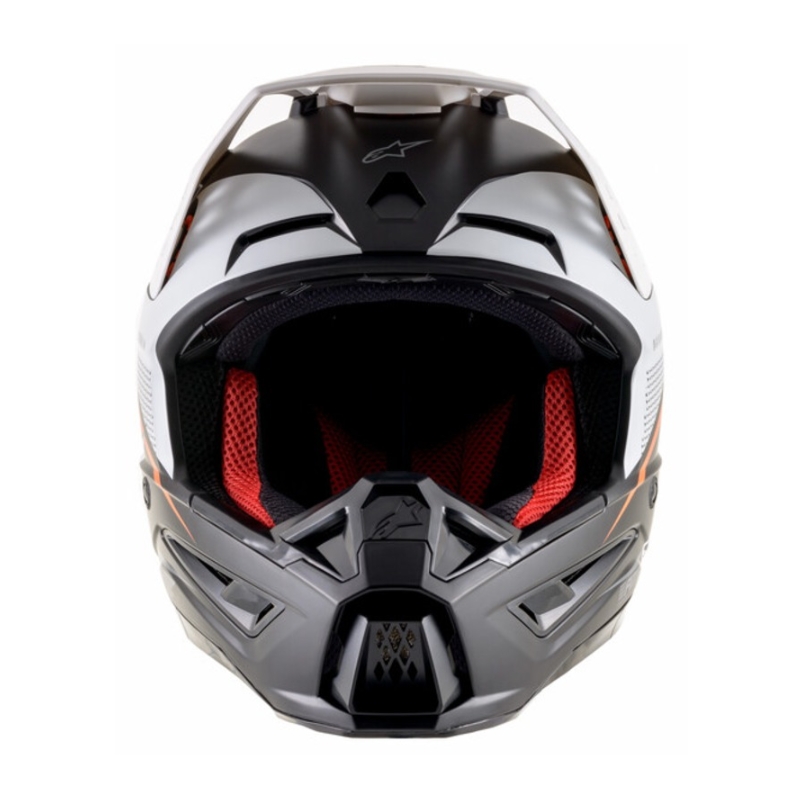 Casque motocross Alpinestars S-M5 Rayon noir-blanc-orange fluo matt