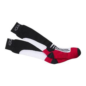 Chaussettes Alpinestars Racing Road CoolMax® noires, blanches et rouges