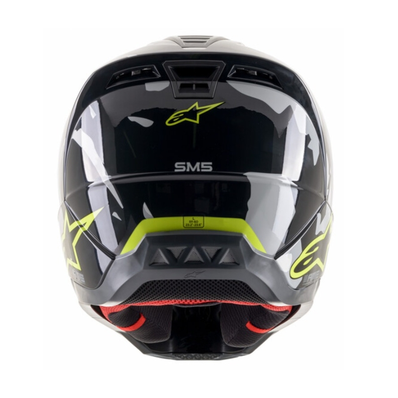 Alpinestars S-M5 Rover Motocross Helmet anthracite-fluo yellow- camouflage grey