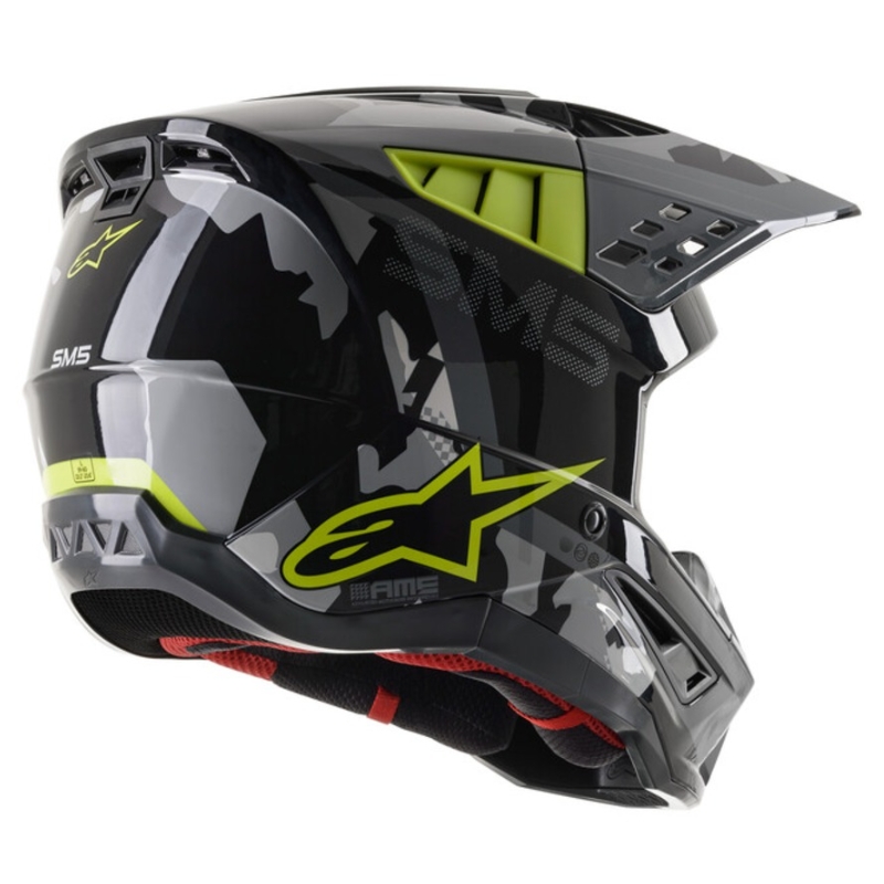 Alpinestars S-M5 Rover Motocross Helmet anthracite-fluo yellow- camouflage grey