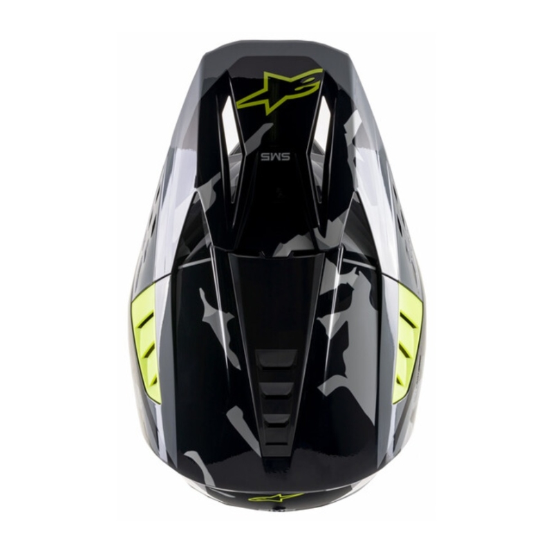 Alpinestars S-M5 Rover Motocross Helmet anthracite-fluo yellow- camouflage grey