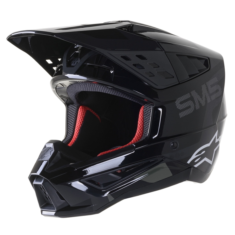 Casque de motocross Alpinestars S-M5 Rover noir-anthracite-mascara brillant
