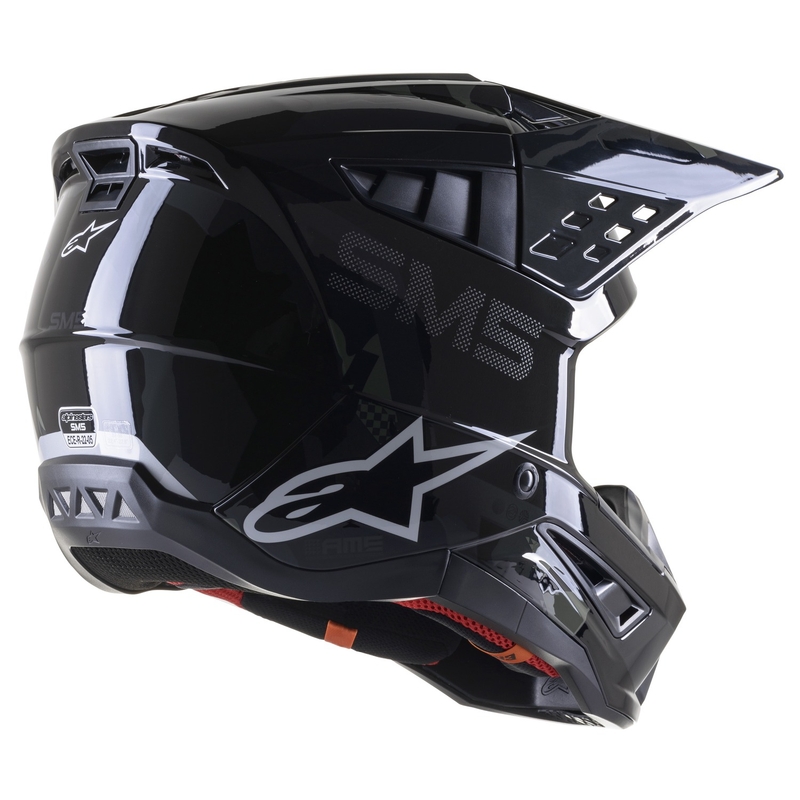 Casque de motocross Alpinestars S-M5 Rover noir-anthracite-mascara brillant