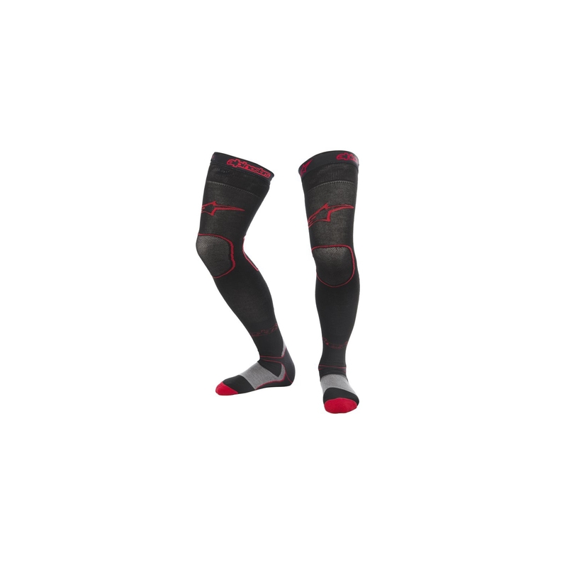 Chaussettes Alpinestars MX noir et rouge