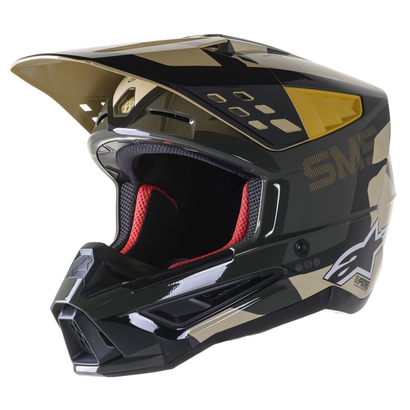Casque de motocross Alpinestars S-M5 Rover sable-mandarin brillant