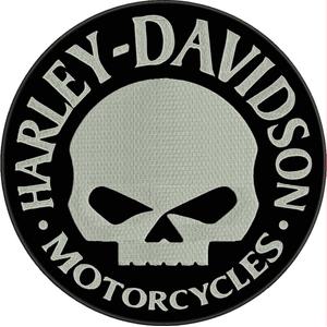 Écusson H-D Motorcycles noir et blanc