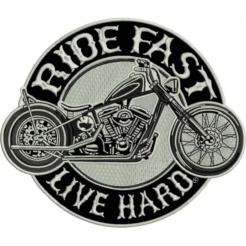 Patch Ride fast - Live hard