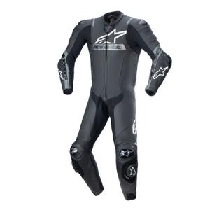 Salopette moto Alpinestars Missile 2 Ward en cuir noir et gris