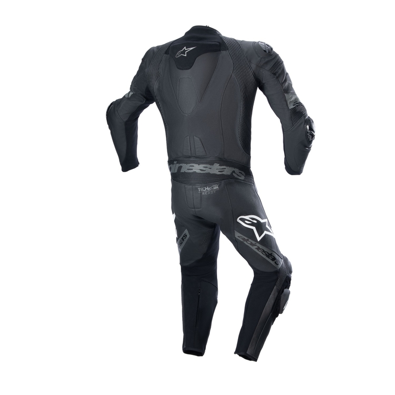 Salopette moto Alpinestars Missile 2 Ward en cuir noir et gris