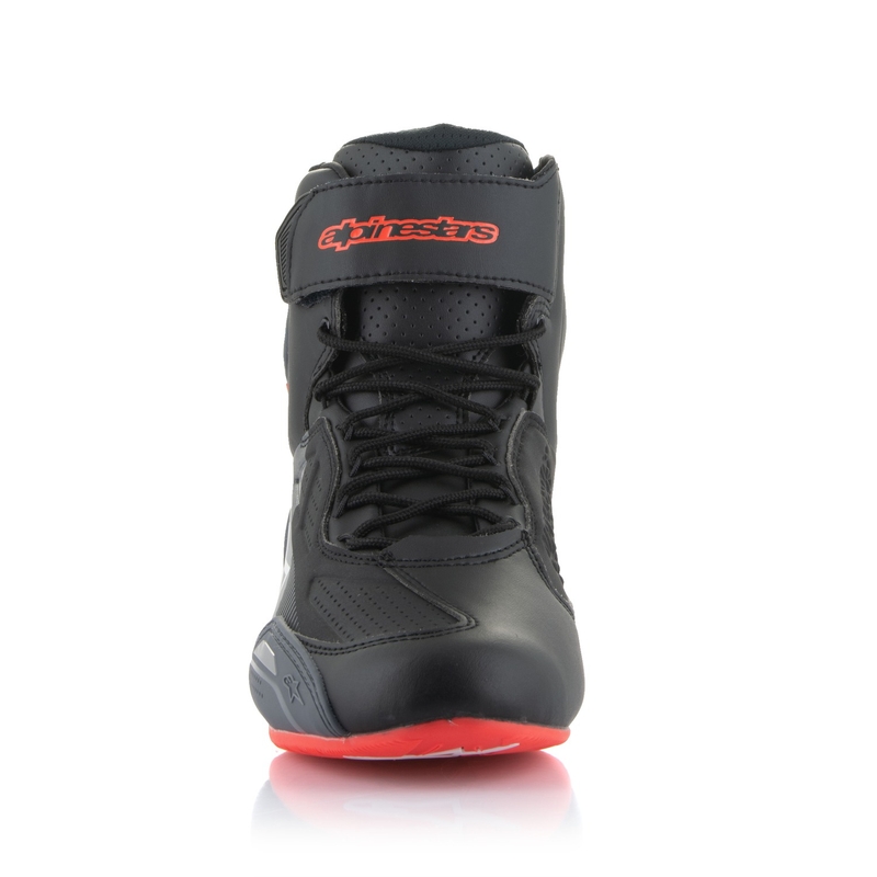 Bottes de moto Alpinestars Faster-3 noir-gris-rouge fluo