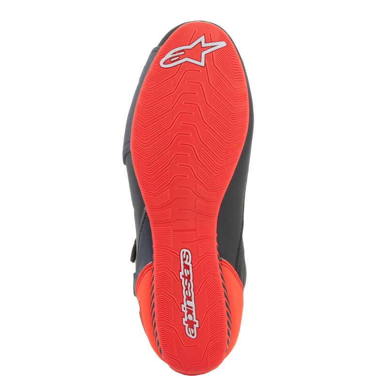 Bottes de moto Alpinestars Faster-3 noir-gris-rouge fluo